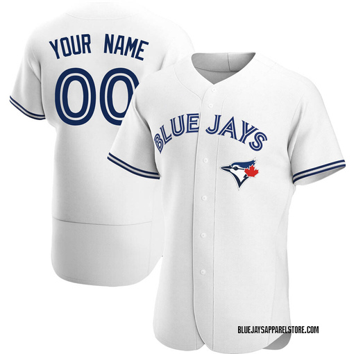 Men's Toronto Blue Jays Custom Authentic White Home Jersey