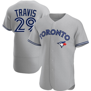 Women's Devon Travis Toronto Blue Jays MLB Cool Base Replica Away Jersey