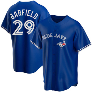 JESSE BARFIELD Toronto Blue Jays Majestic Away Cooperstown Throwback Jersey  - Custom Throwback Jerseys