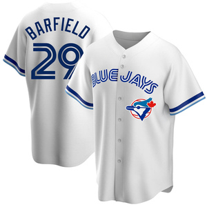 JESSE BARFIELD Toronto Blue Jays Majestic Away Cooperstown Throwback Jersey  - Custom Throwback Jerseys