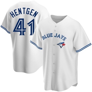 PAT HENTGEN Toronto Blue Jays 1993 Away Majestic Throwback Baseball Jersey  - Custom Throwback Jerseys