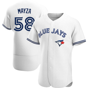 Tim Mayza Signed Toronto Blue Jays Replica Nike White Jersey