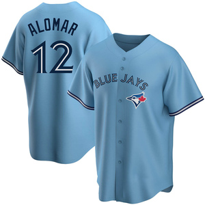 Toronto Blue Jays #12 Roberto Alomar 1993 Light Blue Throwback Jersey on  sale,for Cheap,wholesale from China